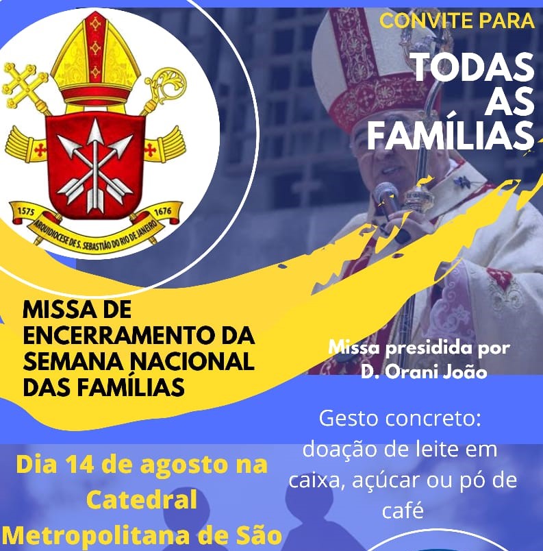 Cartaz Semana Nacional Familia 2021