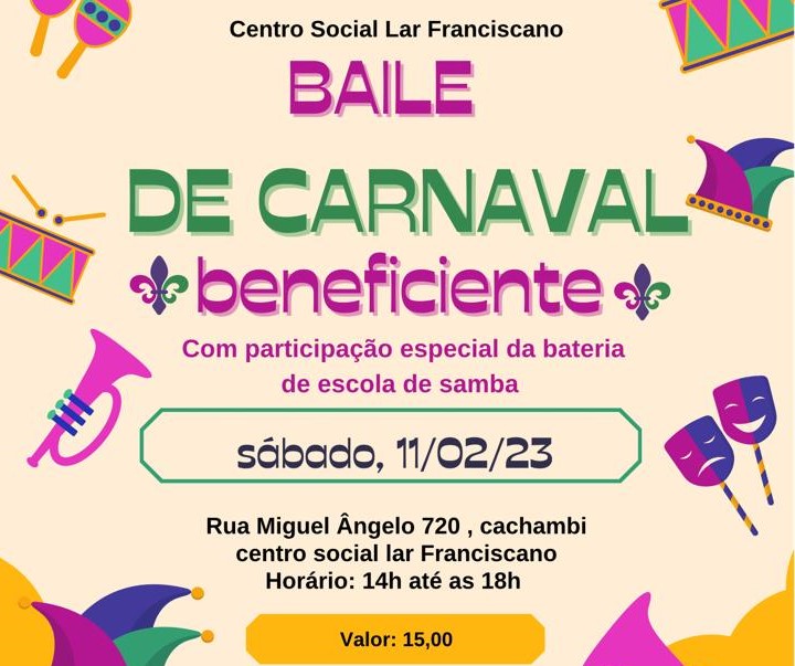 baile carnaval beneficente